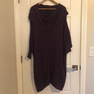 Lane Bryant purple sweater dress